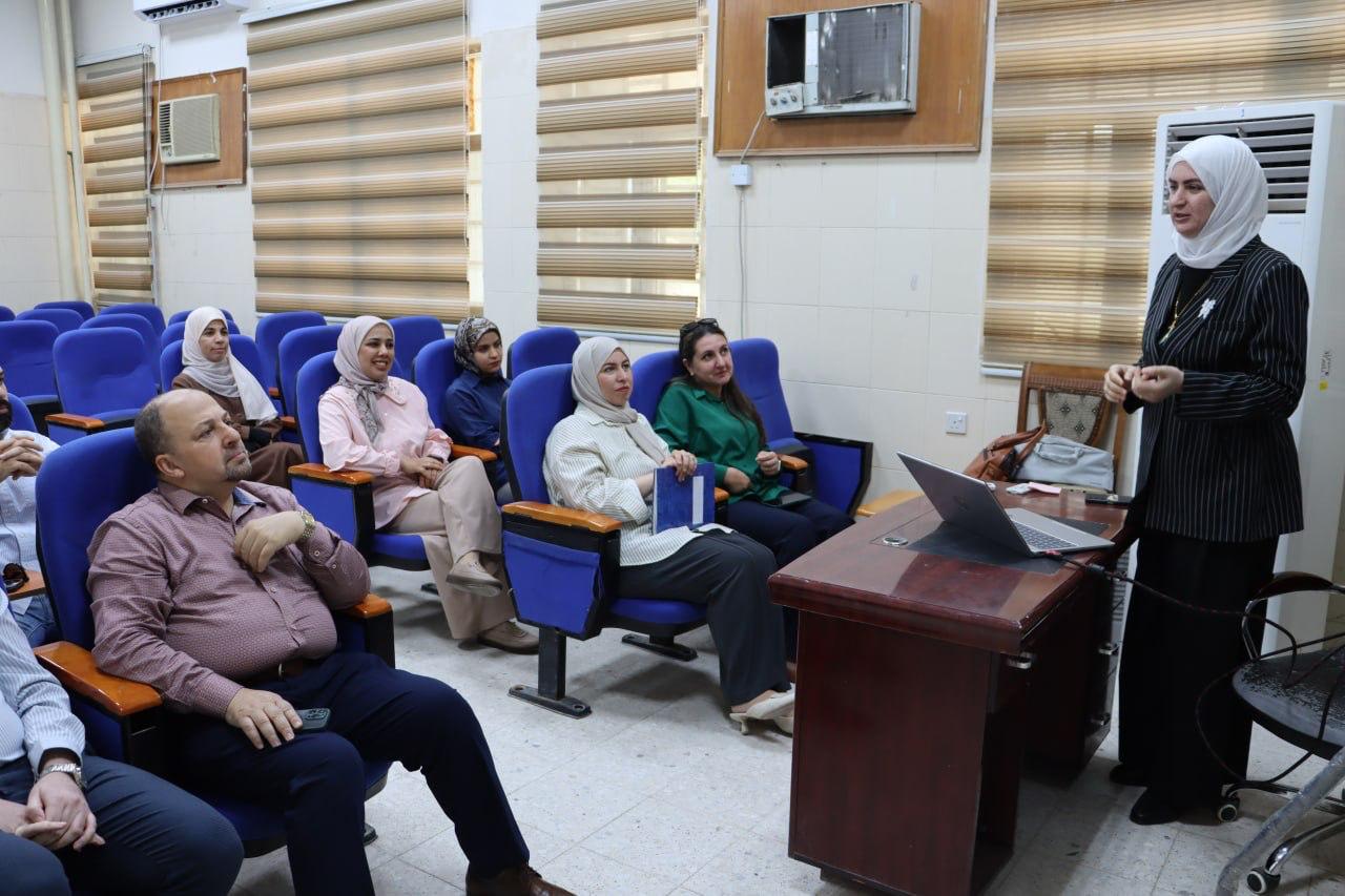 Lecturer Rania Ouda Ali at the Discussion Seminar on Non-Peptide GLP-1 Receptor Agonists - College of Pharmacy
